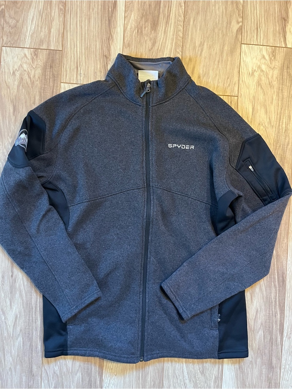 Spyder gray & black active jacket